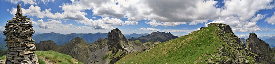 Panoramnica dal Ponteranica centrale verso sud